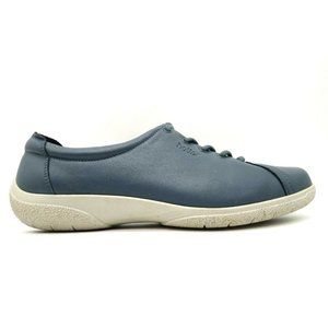 Hotter Dew Blue Leather Casual Lace Up Driving Shoes Women's 7.5 UK / US 9.5